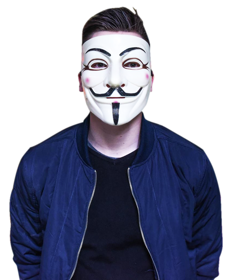 hacker with anonymous mask